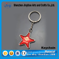 Funny creative gifts metal star keychain custom made zinc alloy keyring for promotion